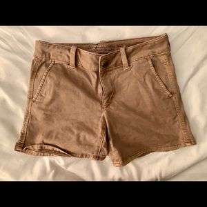 American Eagle High-rise Khaki Shorts